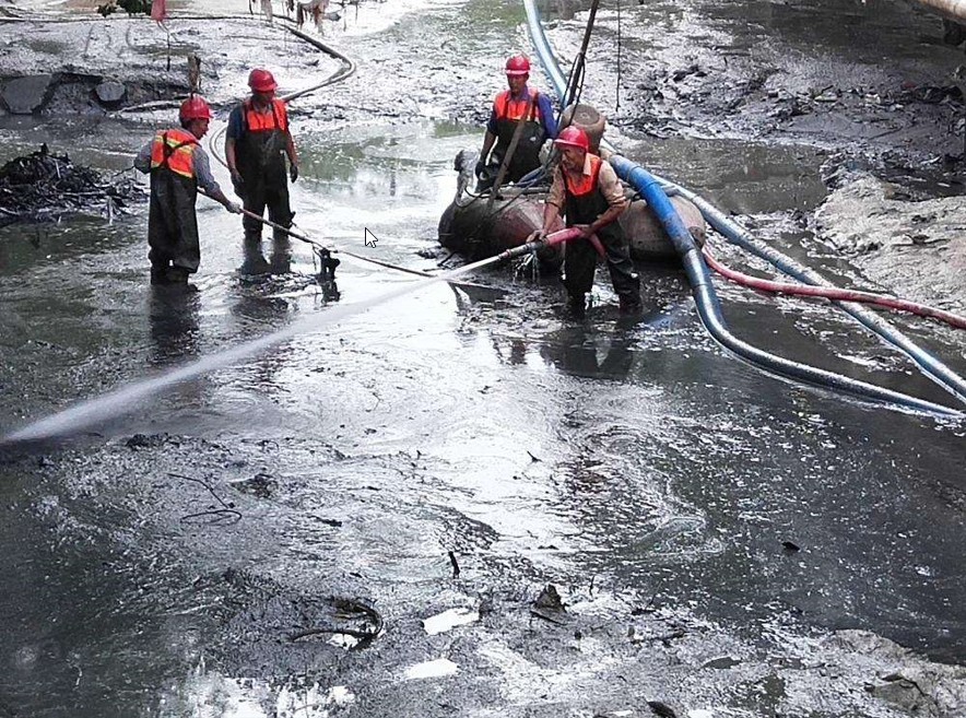 清洗黏土泥土、河道管道疏浚